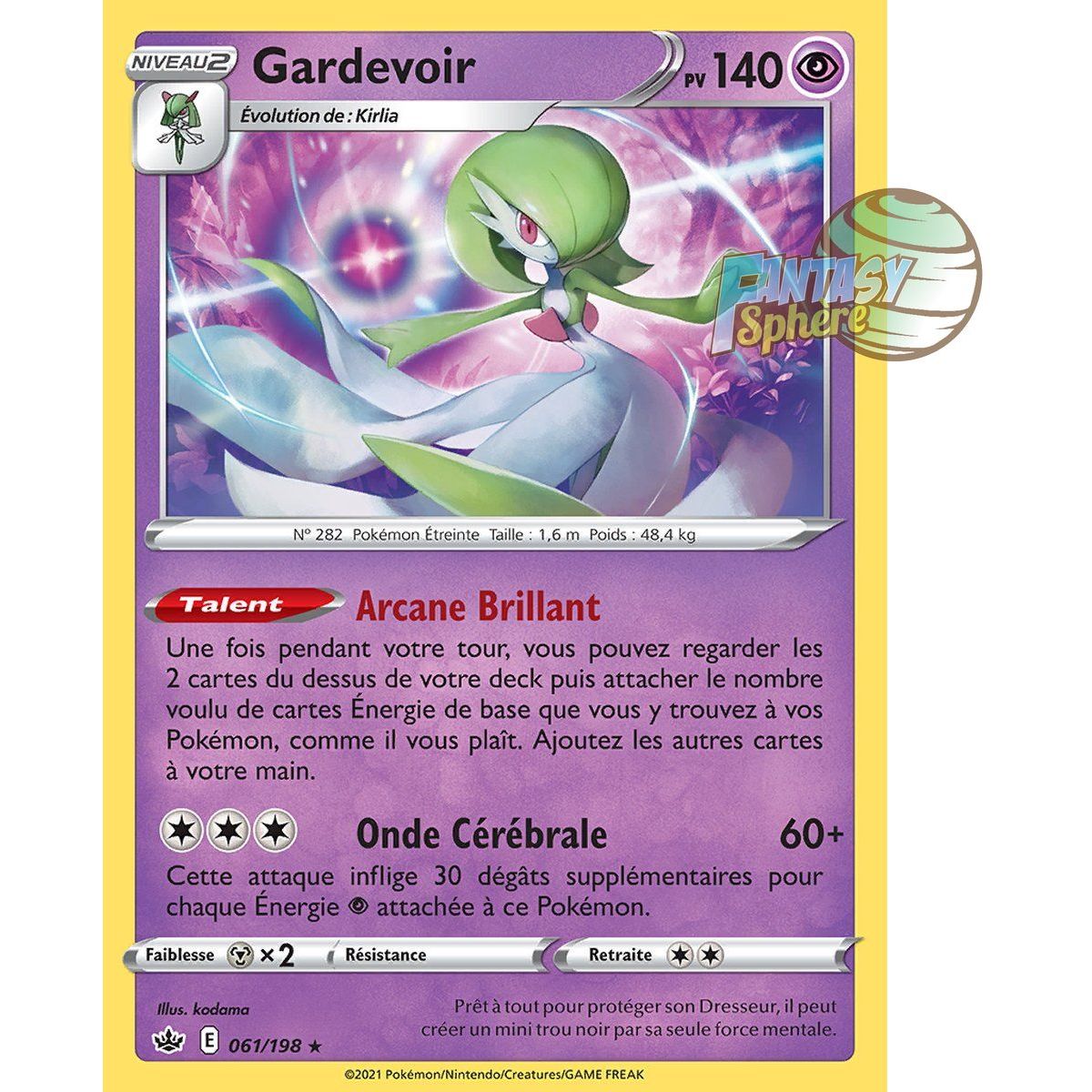 Gardevoir – Holo Rare 61/198 – Schwert und Schild 6 Ice Reign