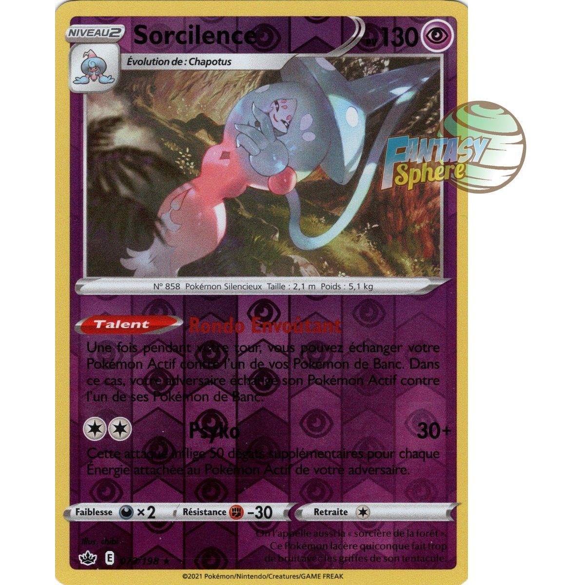 Sorcilence – Rückseite 73/198 – Schwert und Schild 6 Ice Reign