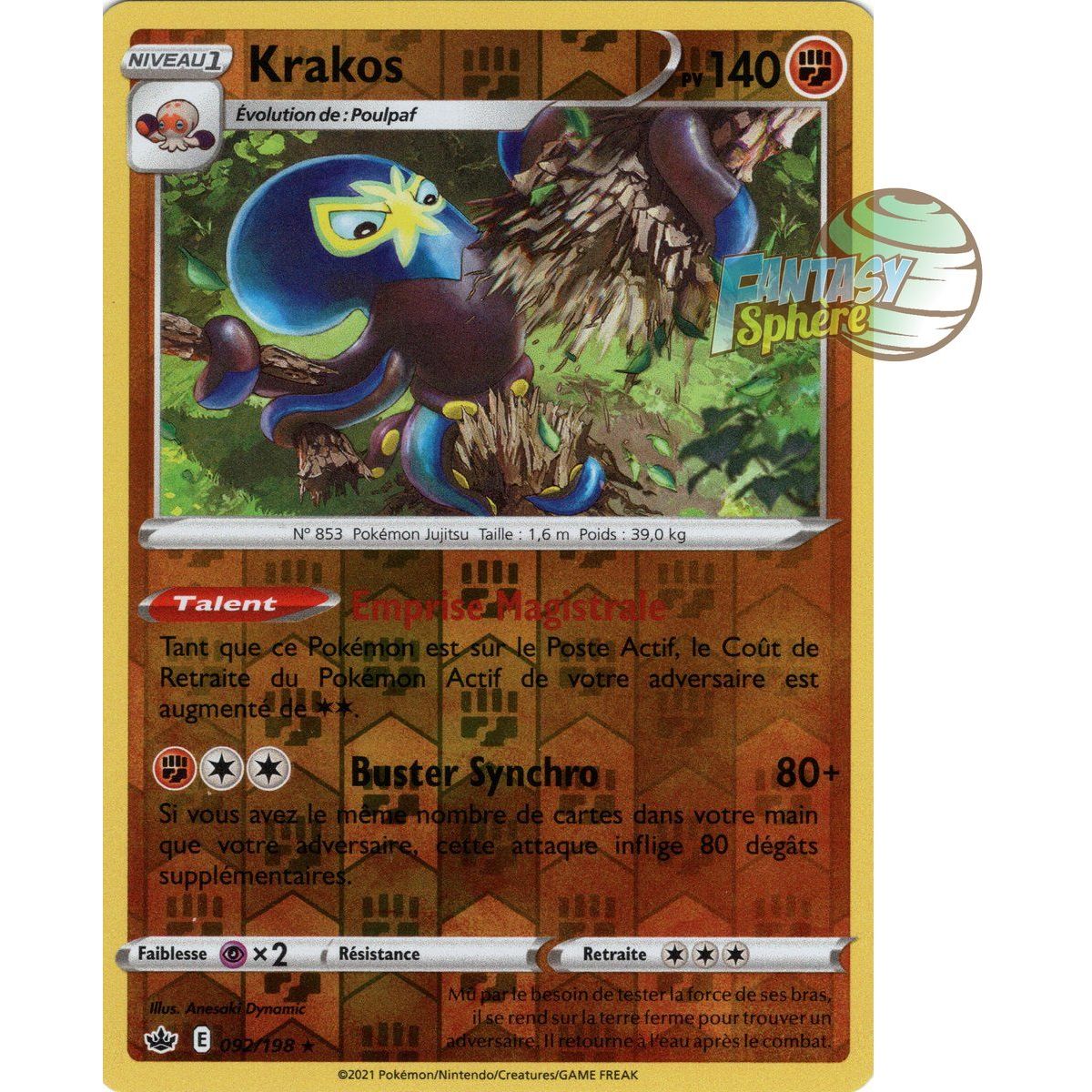 Krakos – Rückseite 92/198 – Schwert und Schild 6 Ice Reign