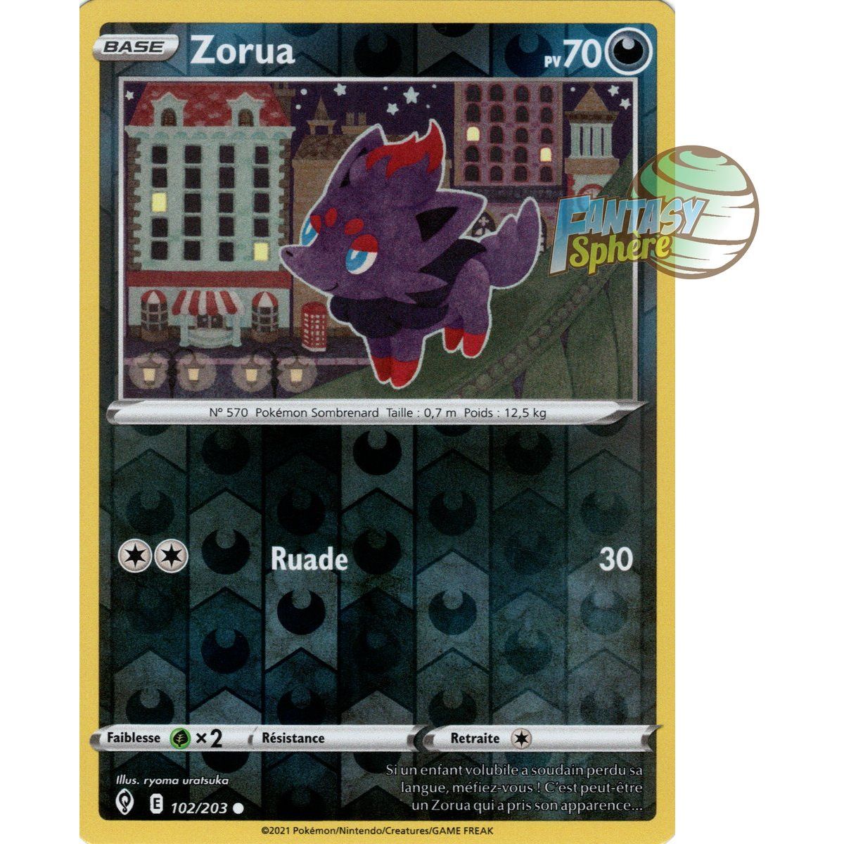 Zorua – Reverse 102/203 – Schwert und Schild 7 Celeste Evolution