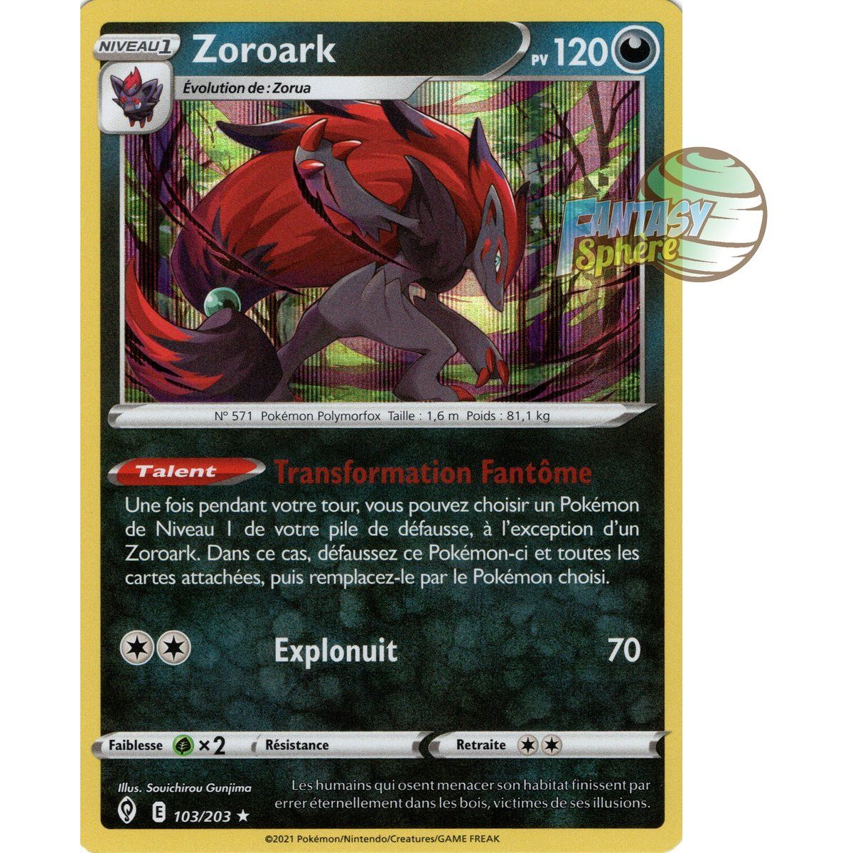 Zoroark – Holo Rare 103/203 – Schwert und Schild 7 Celestial Evolution