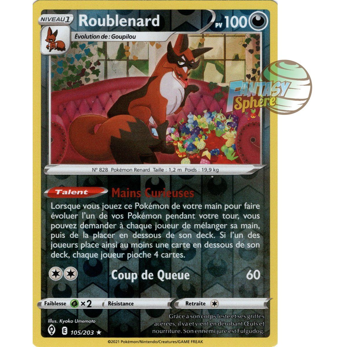 Roublenard – Rückseite 105/203 – Schwert und Schild 7 Evolution Celeste