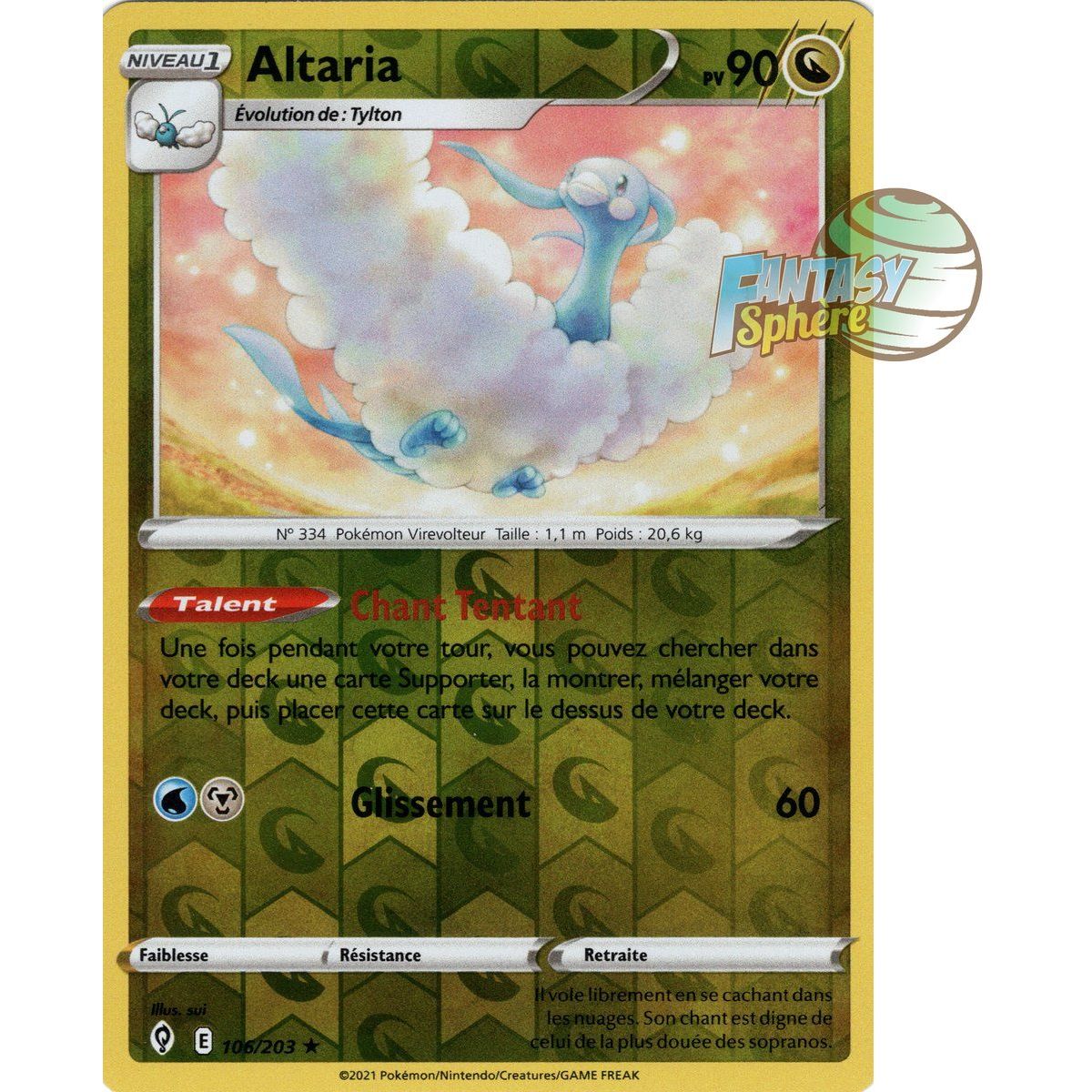 Altaria – Reverse 106/203 – Schwert und Schild 7 Evolution Celeste