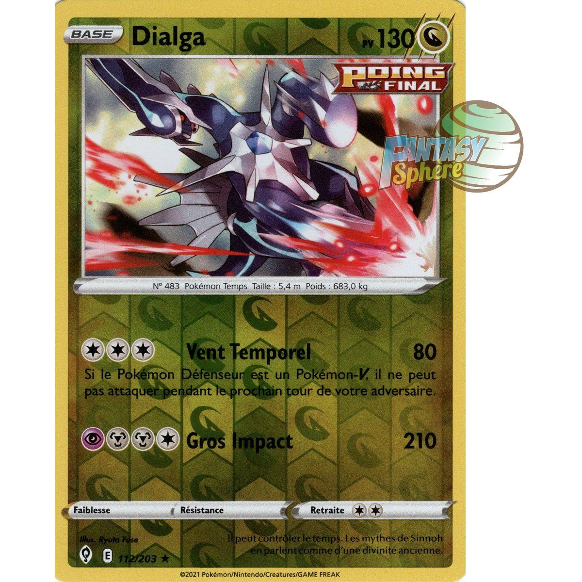 Dialga – Rückseite 112/203 – Schwert und Schild 7 Celeste Evolution