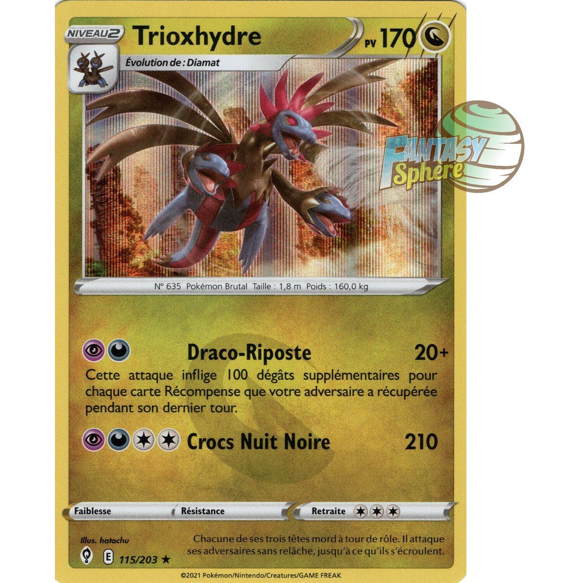 Trioxhydre – Holo Rare 115/203 – Schwert und Schild 7 Celeste Evolution