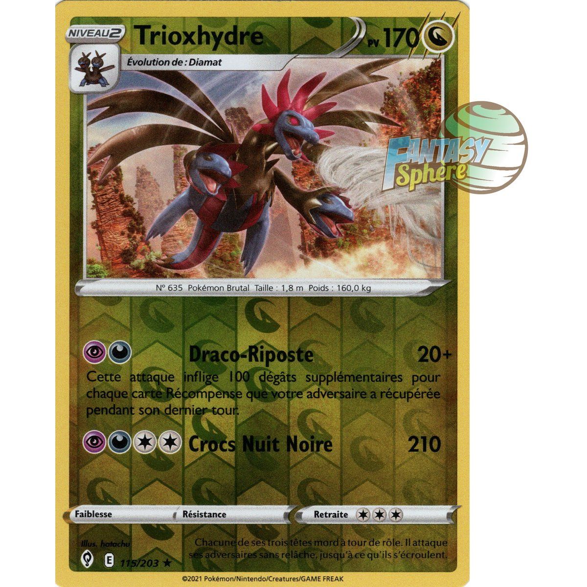 Trioxhydre – Rückseite 115/203 – Schwert und Schild 7 Celeste Evolution