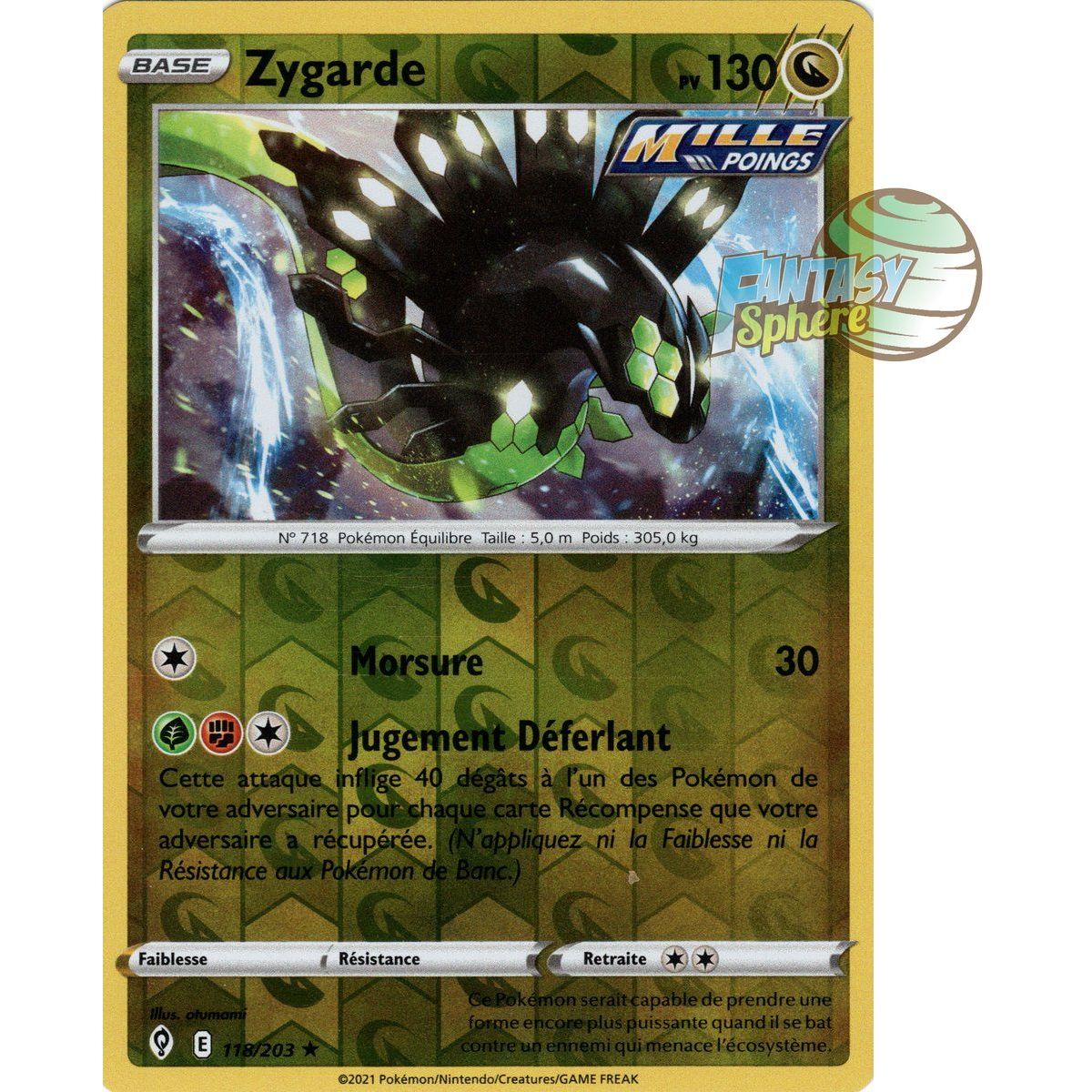 Zygarde – Rückseite 118/203 – Schwert und Schild 7 Celestial Evolution