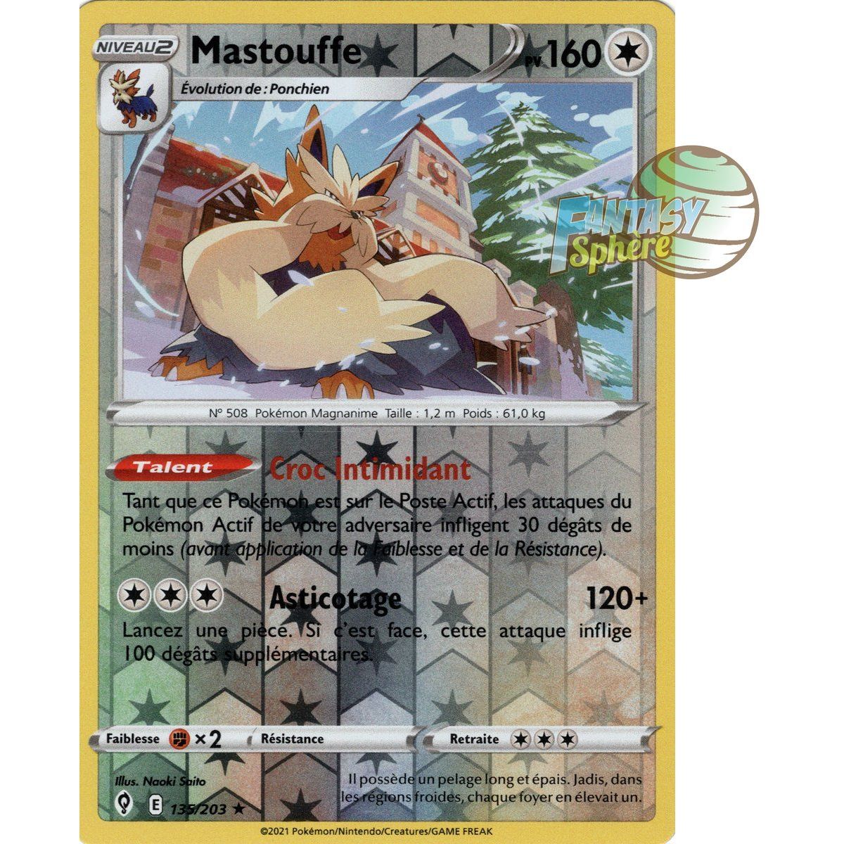 Item Mastouffe – Rückseite 135/203 – Schwert und Schild 7 Evolution Celeste