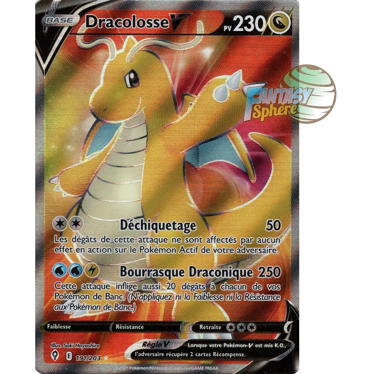 Dragonite V – Full Art Ultra Rare 191/203 – Schwert und Schild 7 Celestial Evolution