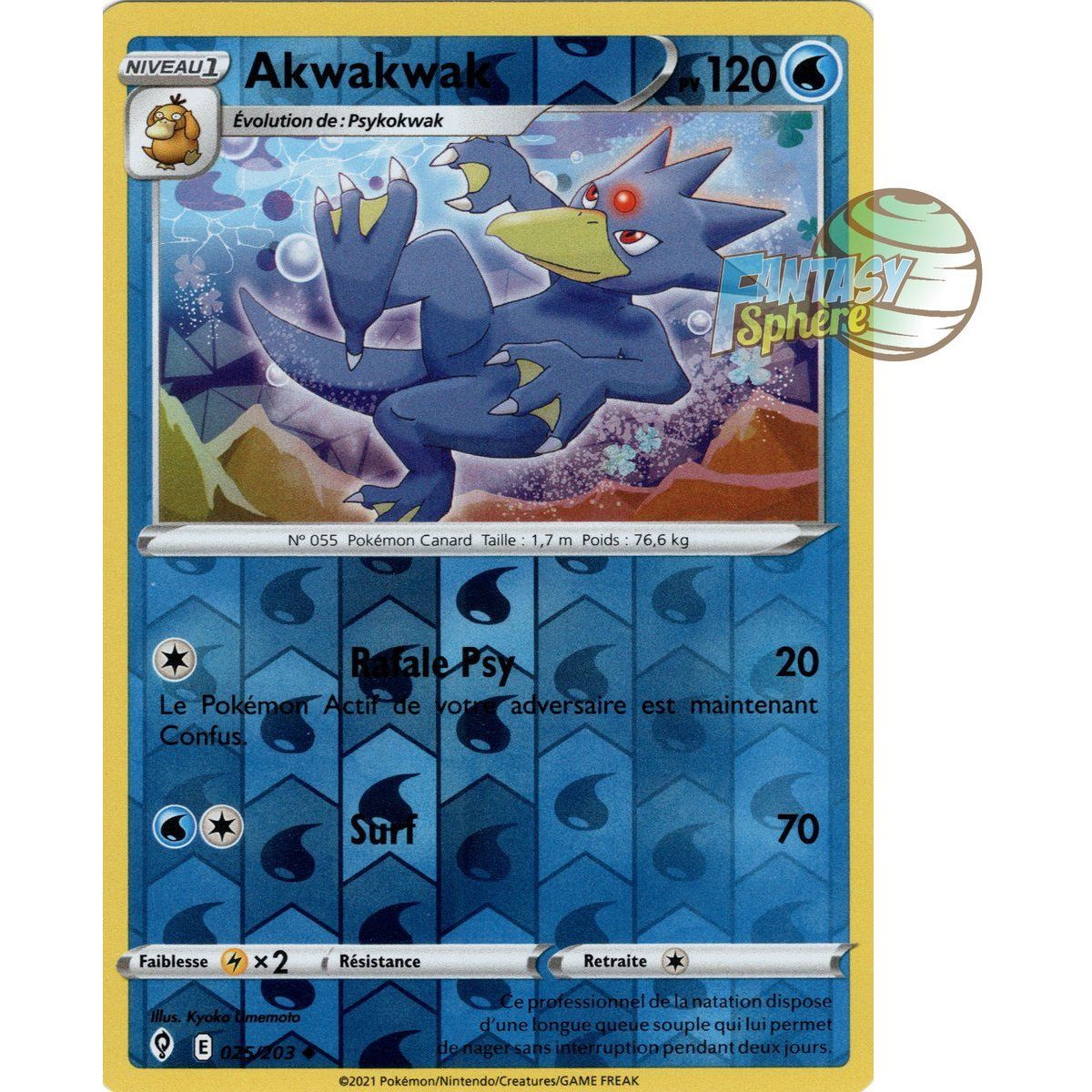 Akwakwak – Reverse 25/203 – Schwert und Schild 7 Evolution Celeste