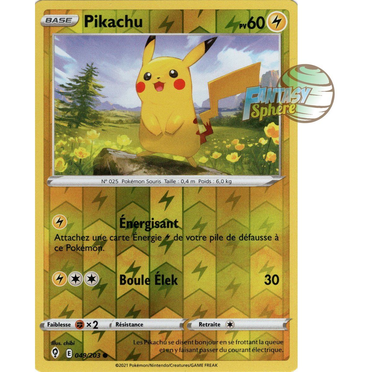 Pikachu – Rückseite 49/203 – Schwert und Schild 7 Celestial Evolution
