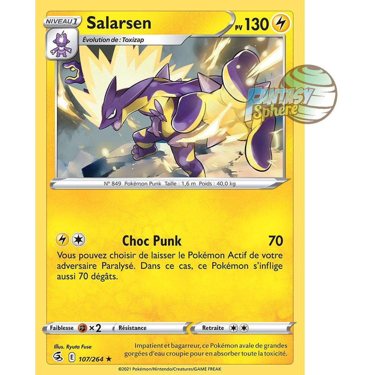 Salarsen – Holo Rare 107/264 – Schwert und Schild 8 Fusionsfaust