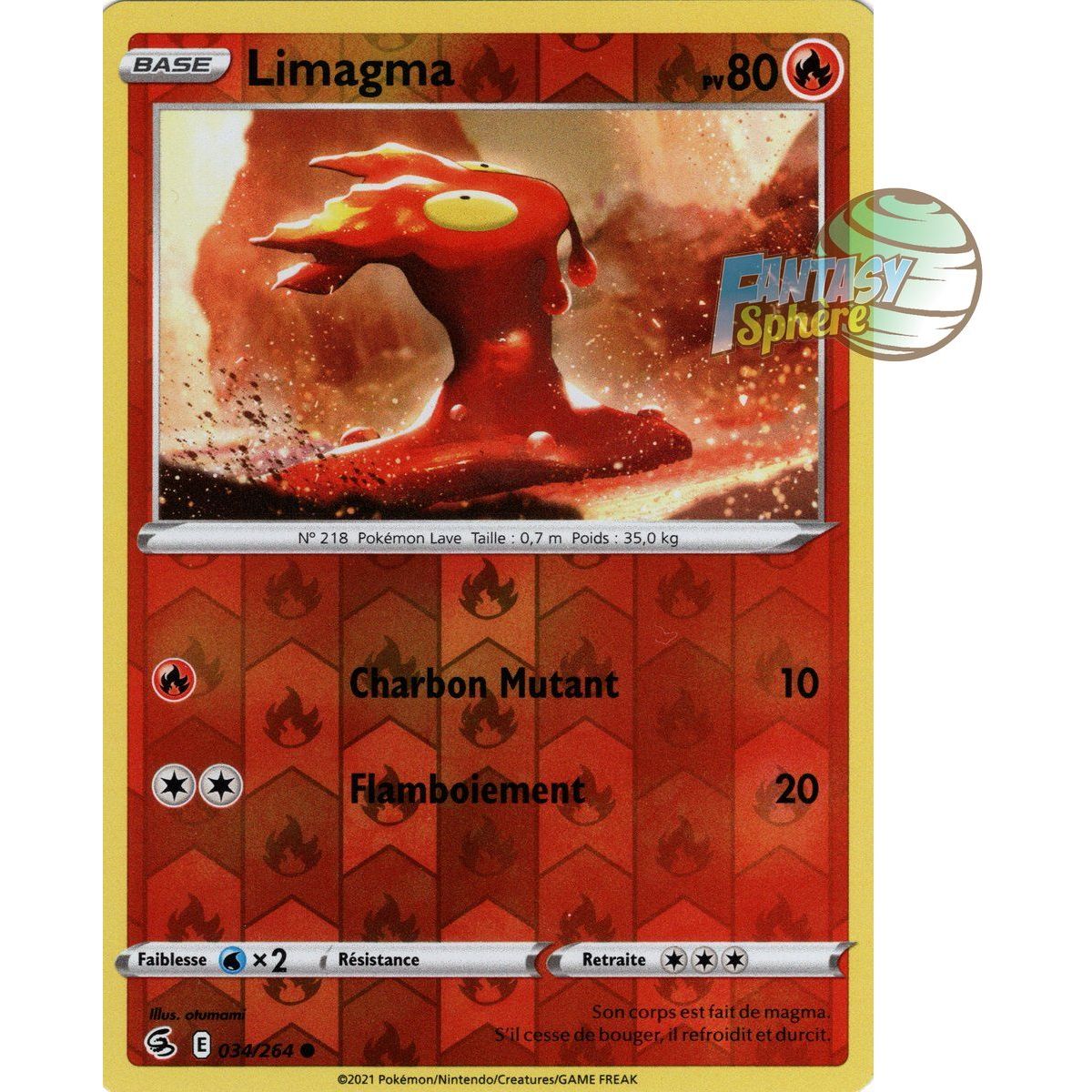 Item Limagma – Reverse 34/264 – Schwert und Schild 8 Fusionsfaust