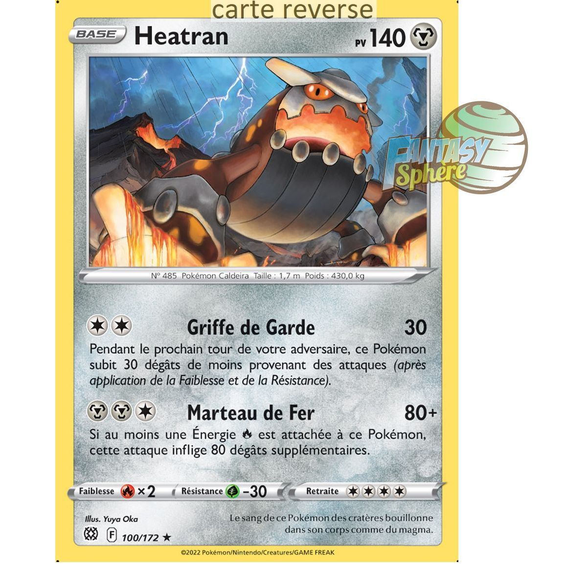 Heatran – Reverse 100/172 – Schwert und Schild 9 funkelnde Sterne