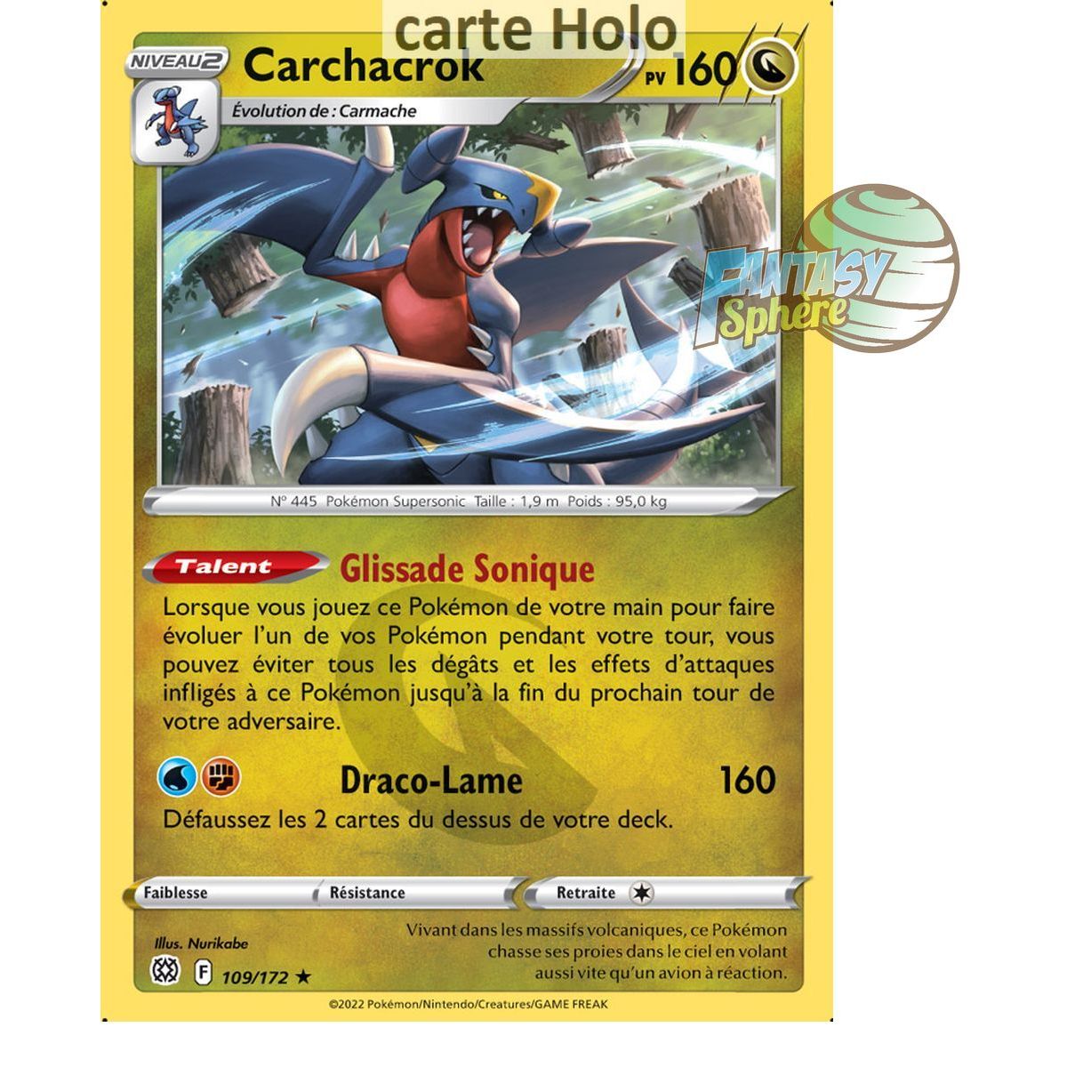 Garchomp – Holo Rare 109/172 – Schwert und Schild 9 funkelnde Sterne