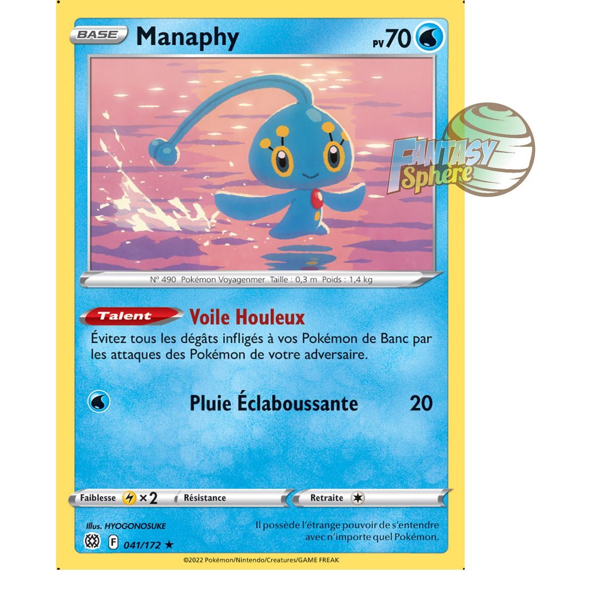 Manaphy – Selten 41/172 – Schwert und Schild 9 funkelnde Sterne