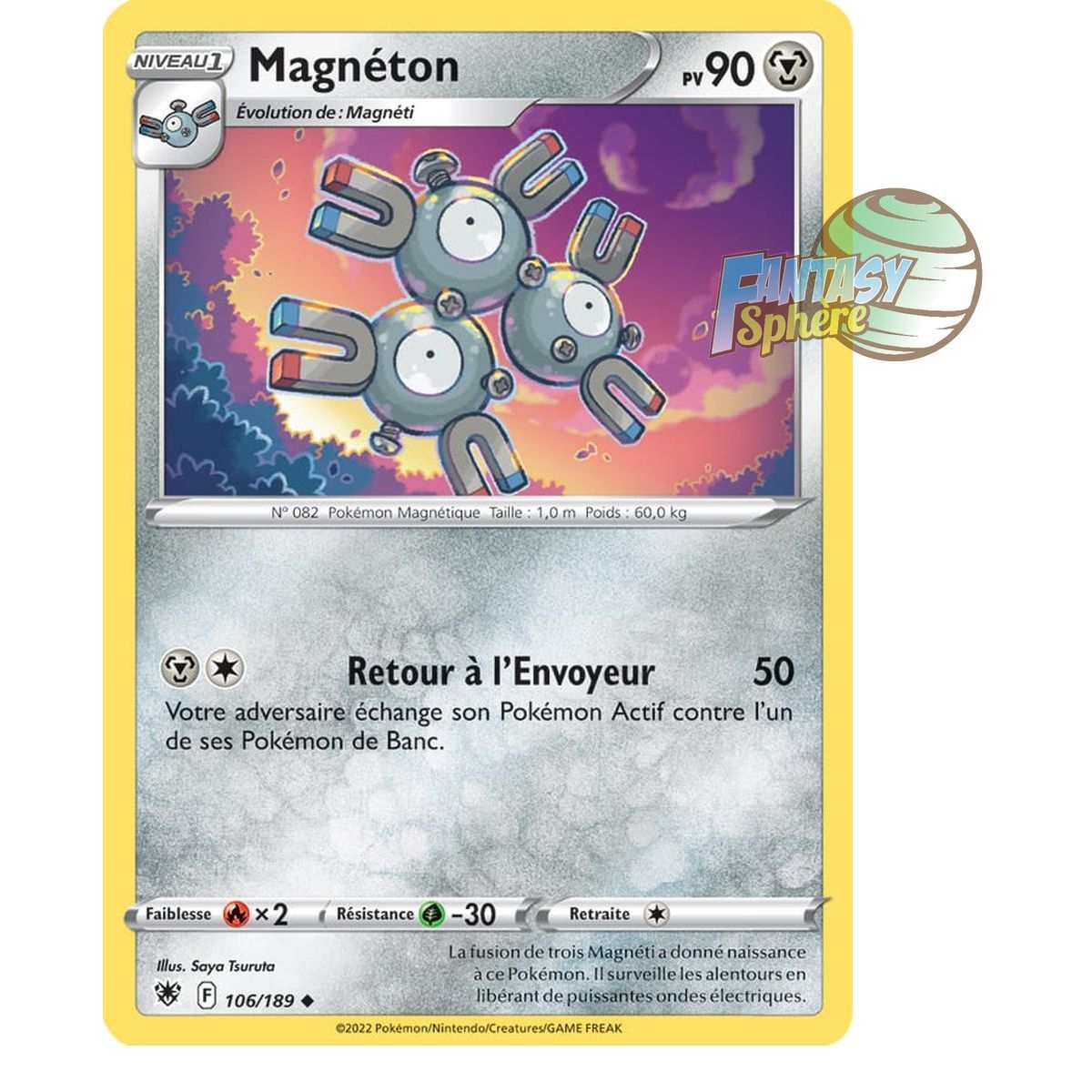 Magneton – Ungewöhnlich 106/189 – Schwert und Schild 10 strahlende Sterne