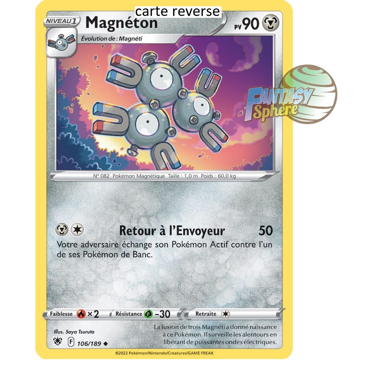 Magneton – Rückseite 106/189 – Schwert und Schild 10 strahlende Sterne