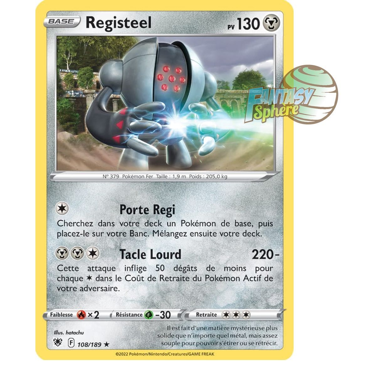 Registeel – Selten 108/189 – Schwert und Schild 10 strahlende Sterne