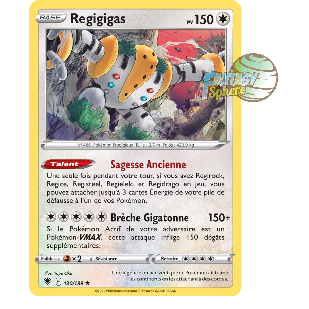 Regigigas – Holo Rare 130/189_H – Schwert und Schild 10 strahlende Sterne