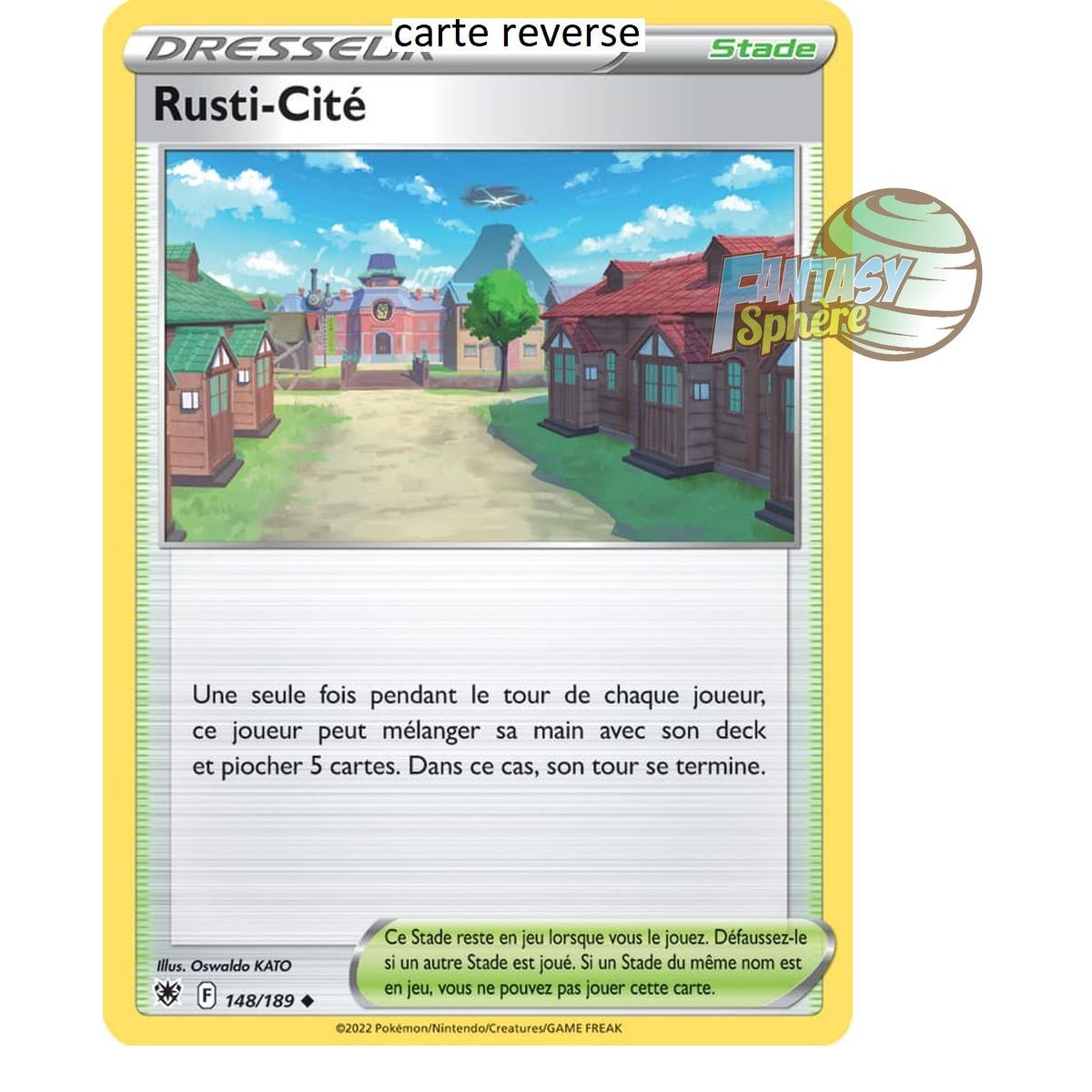 Rusti-Cité – Rückseite 148/189 – Schwert und Schild 10 strahlende Sterne
