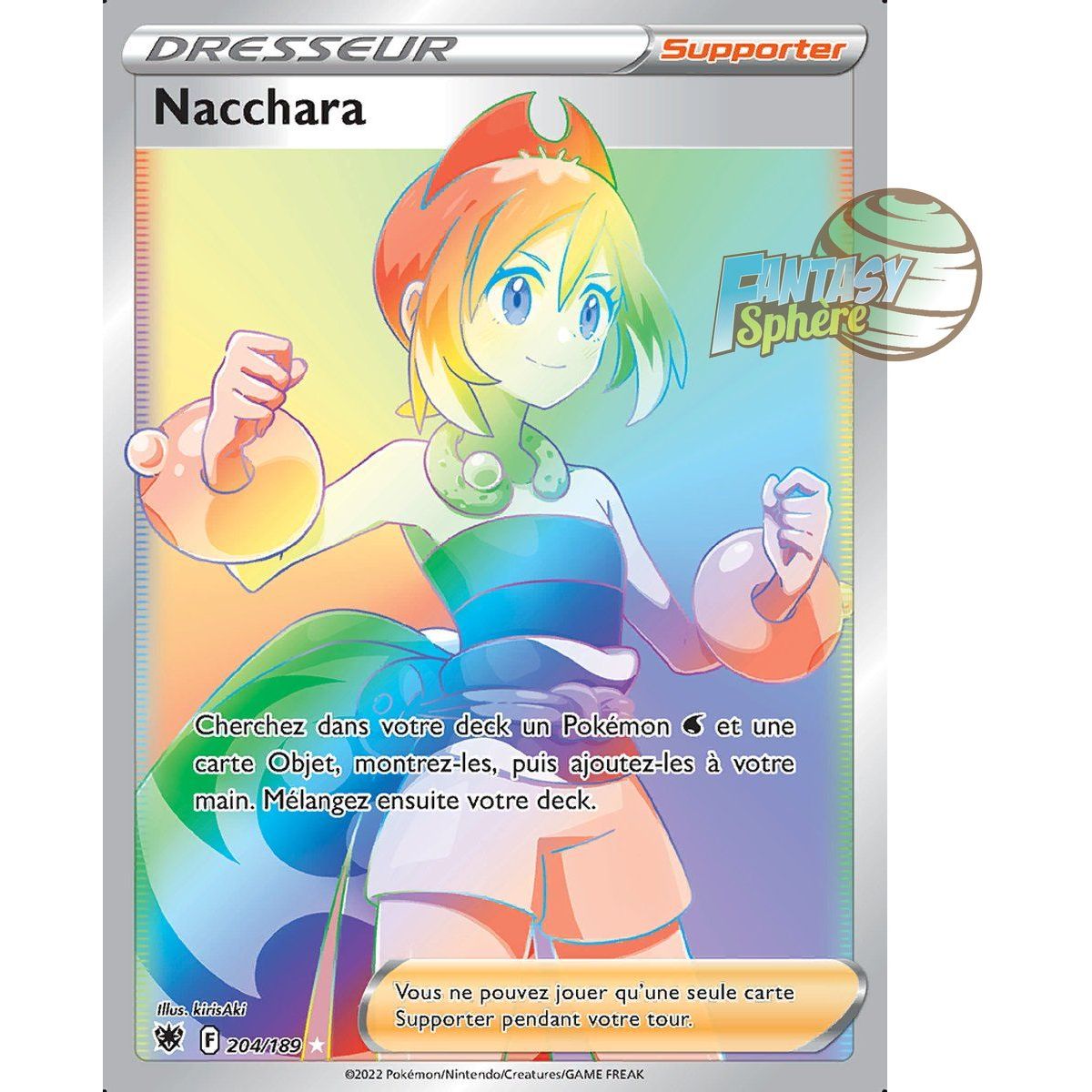 Nacchara – Geheime Seltenheit 204/189 – Schwert & Schild 10 Strahlende Sterne