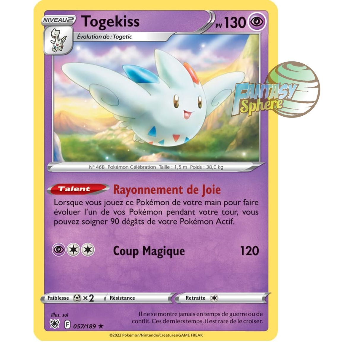 Item Togekiss – Holo Rare 57/189_H – Schwert und Schild 10 strahlende Sterne