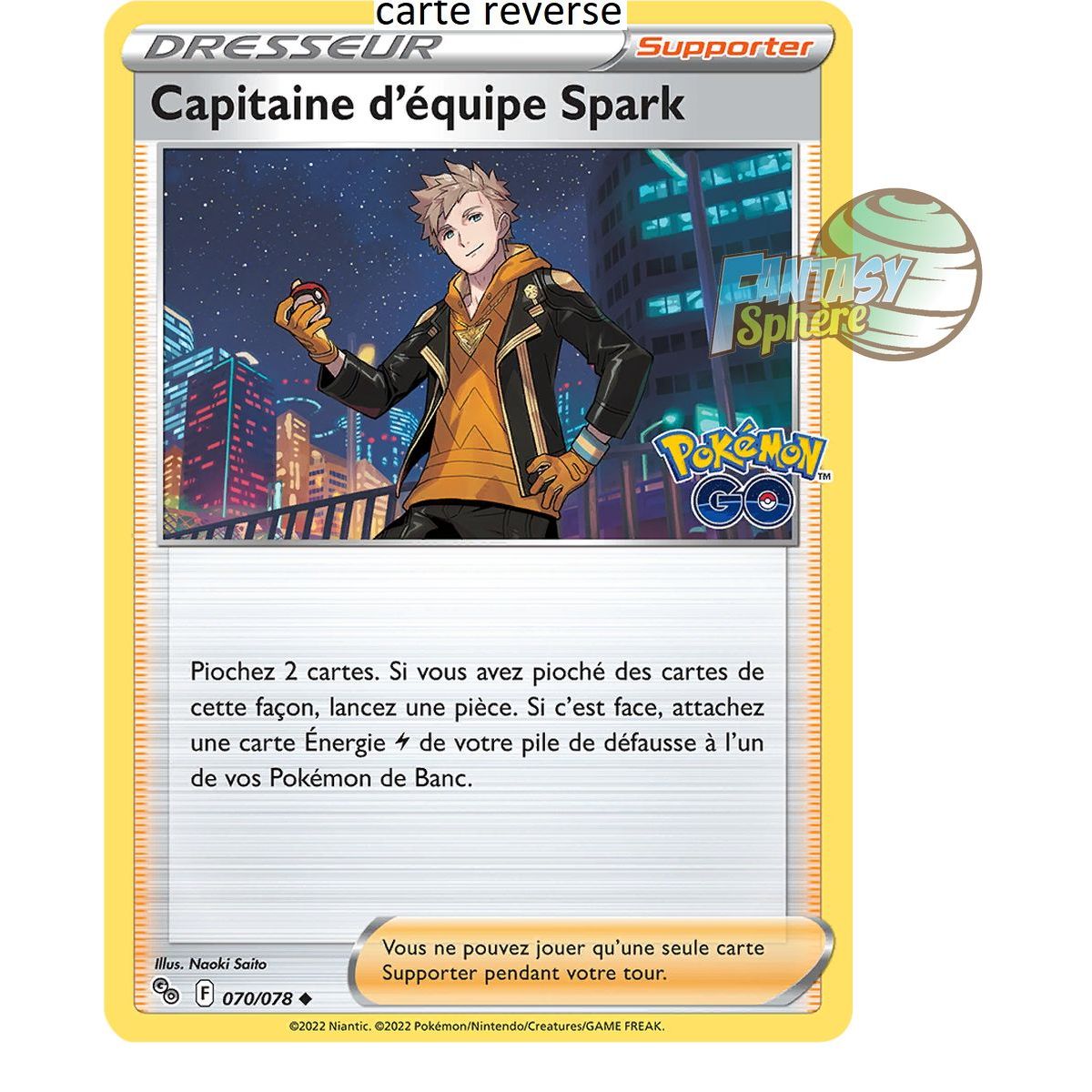 Item Team Captain Spark – Reverse 70/78 – Schwert und Schild 10,5 Pokemon GO