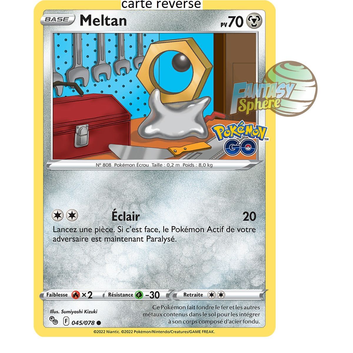 Item Meltan – Reverse 45/78 – Schwert und Schild 10,5 Pokemon GO