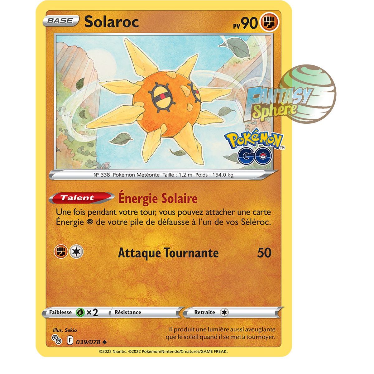 Solaroc – Ungewöhnlich 39/78 – Schwert und Schild 10,5 Pokemon GO