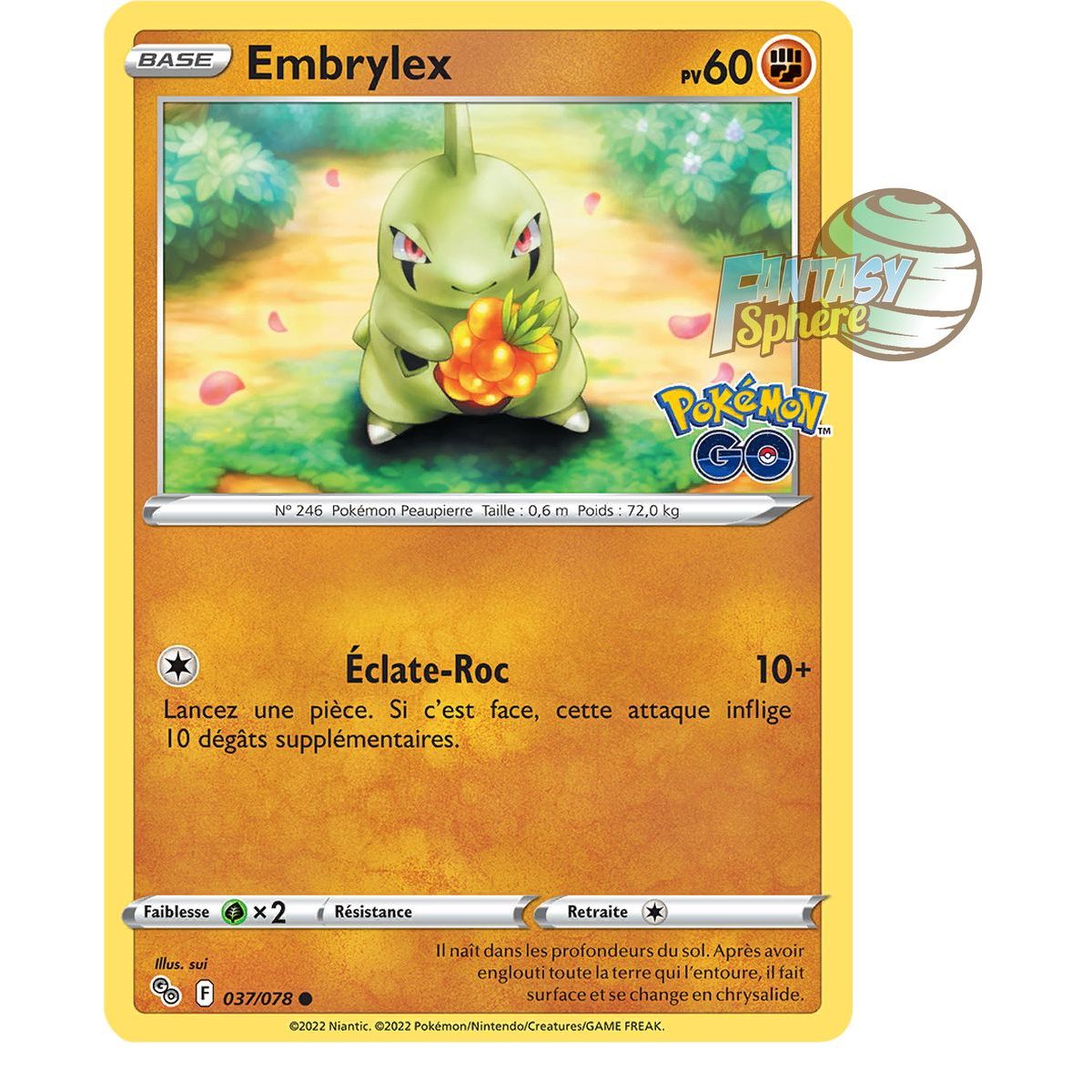 Item Embrylex – Common 37/78 – Schwert und Schild 10,5 Pokemon GO