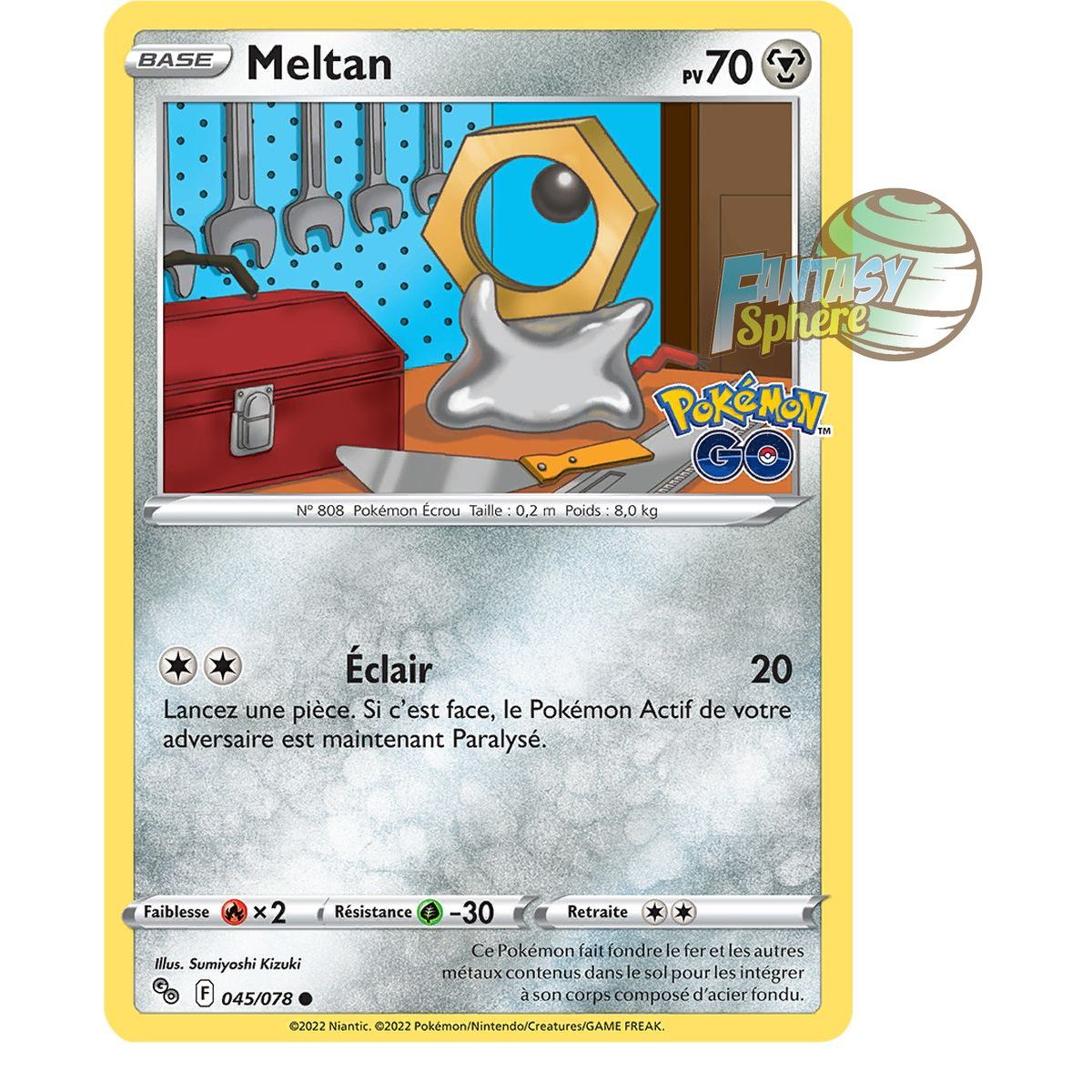 Meltan – Gewöhnlich 45/78 – Schwert und Schild 10,5 Pokemon GO