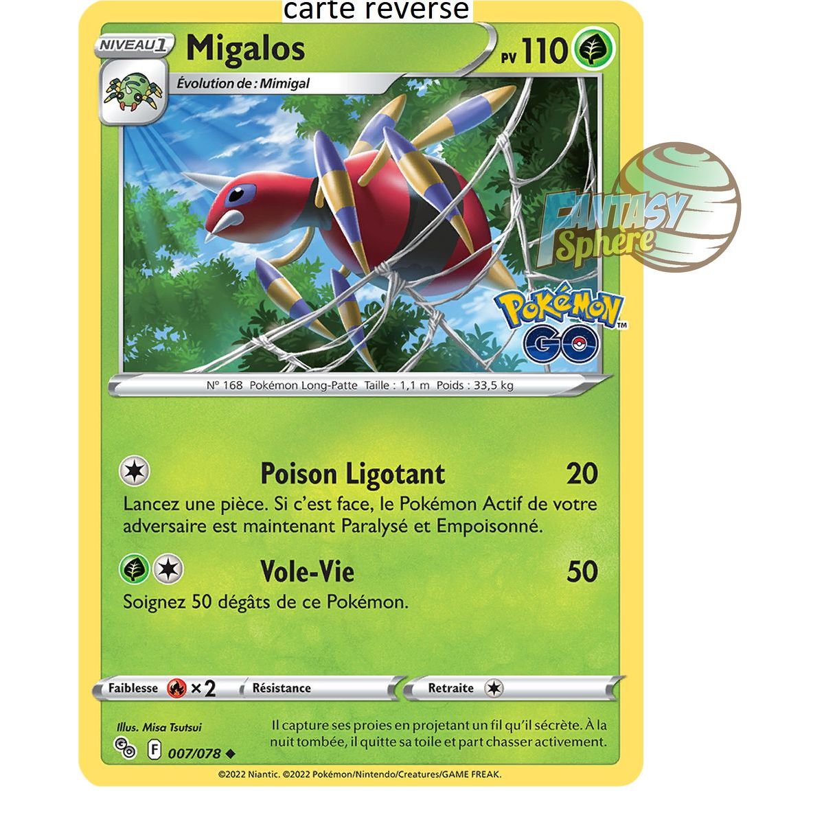 Migalos – Rückseite 7/78 – Schwert und Schild 10.5 Pokemon GO