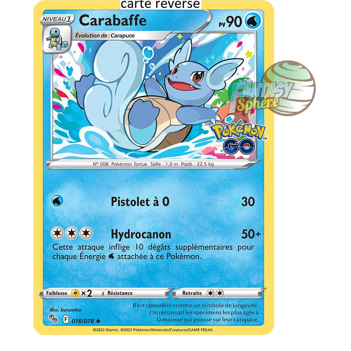 Carabaffe – Rückseite 16/78 – Schwert und Schild 10.5 Pokemon GO