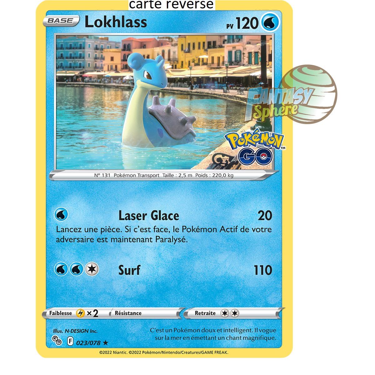 Lokhlass – Rückseite 23/78 – Schwert und Schild 10.5 Pokemon GO