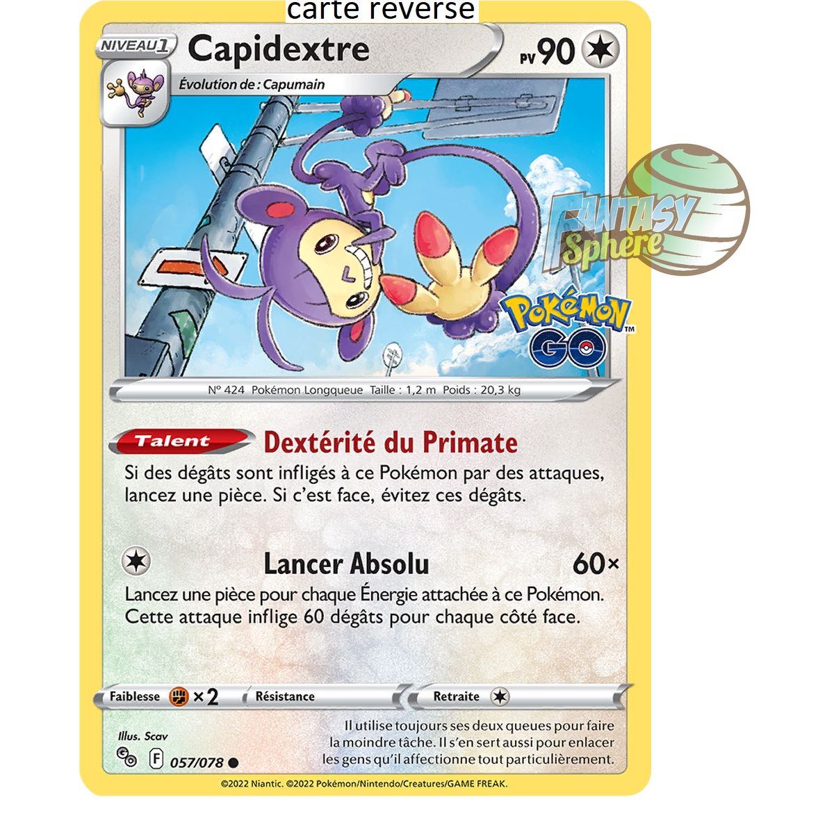 Capidextrous – Rückseite 57/78 – Schwert und Schild 10.5 Pokemon GO