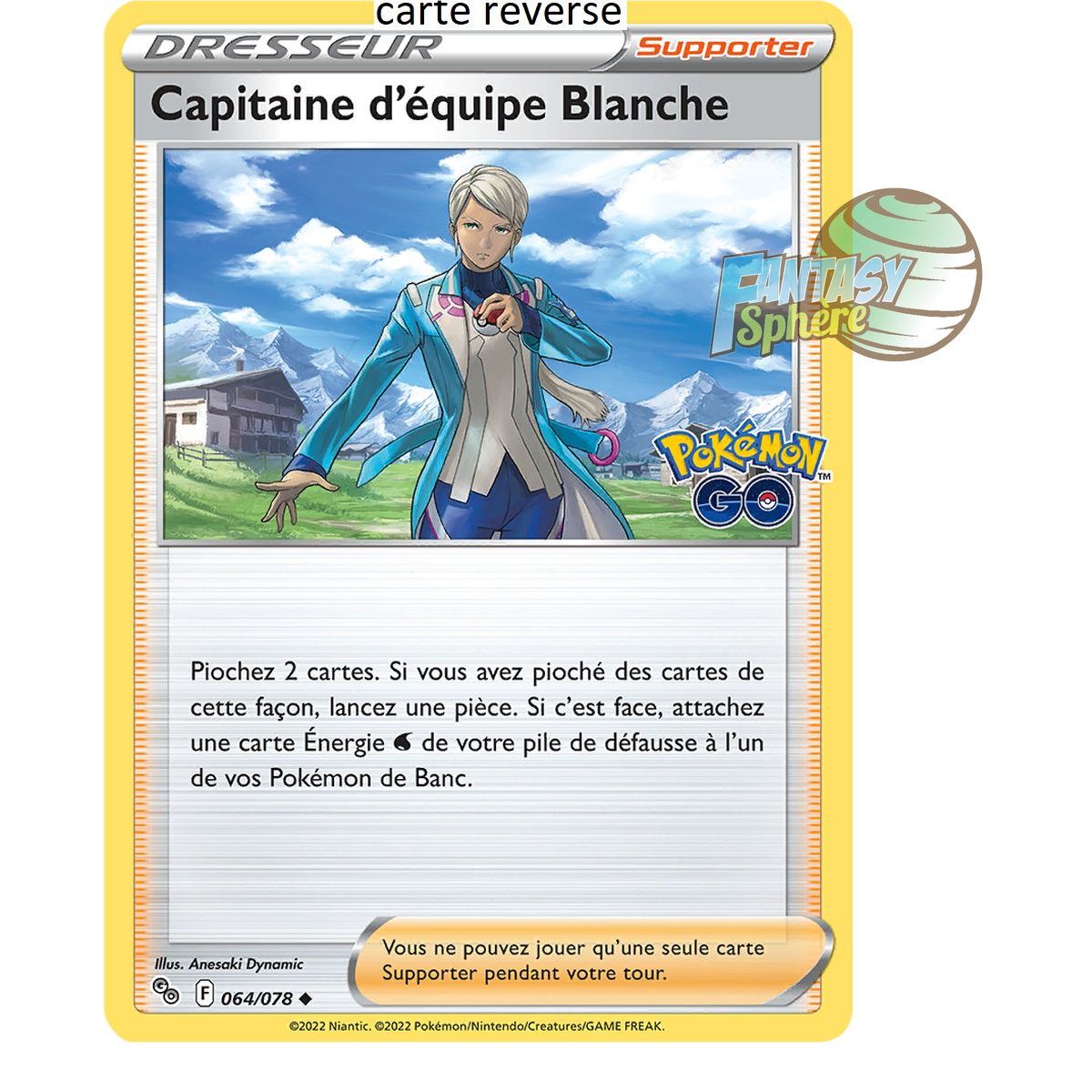 Team Captain White – Reverse 64/78 – Schwert und Schild 10.5 Pokemon GO