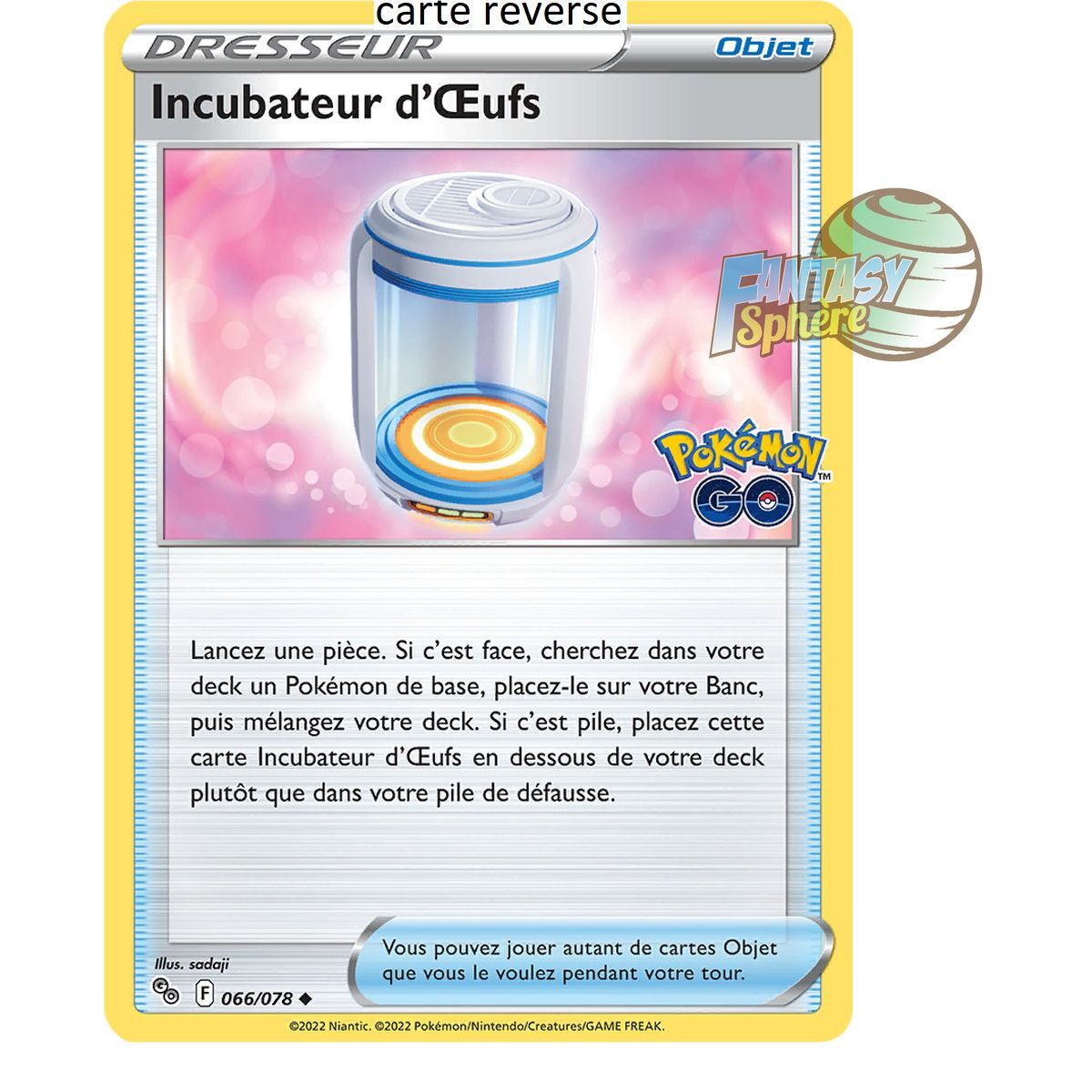 Eier-Inkubator – Rückseite 66/78 – Schwert und Schild 10.5 Pokemon GO