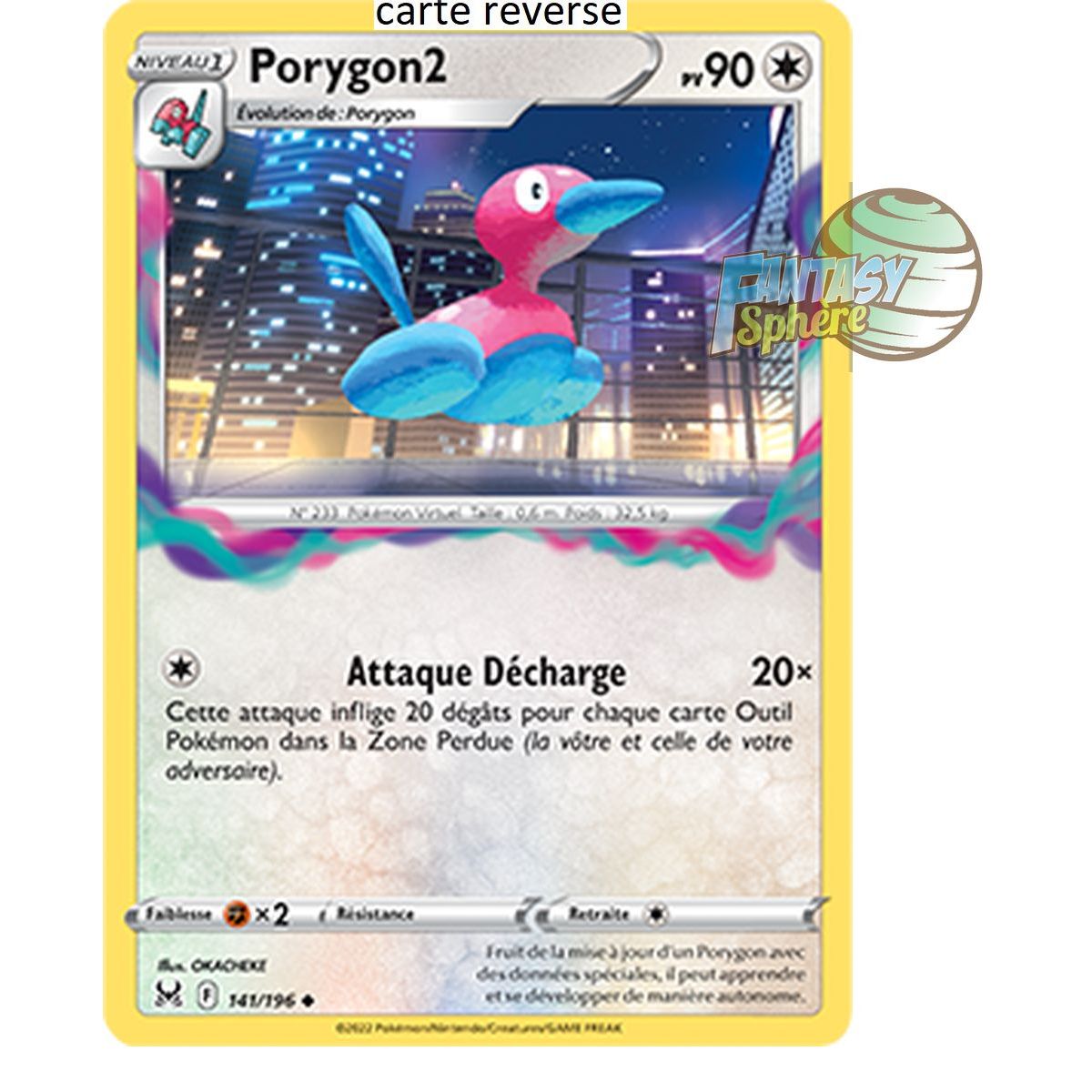 Porygon2 – Reverse 141/196_R – Schwert und Schild 11 Lost Origin