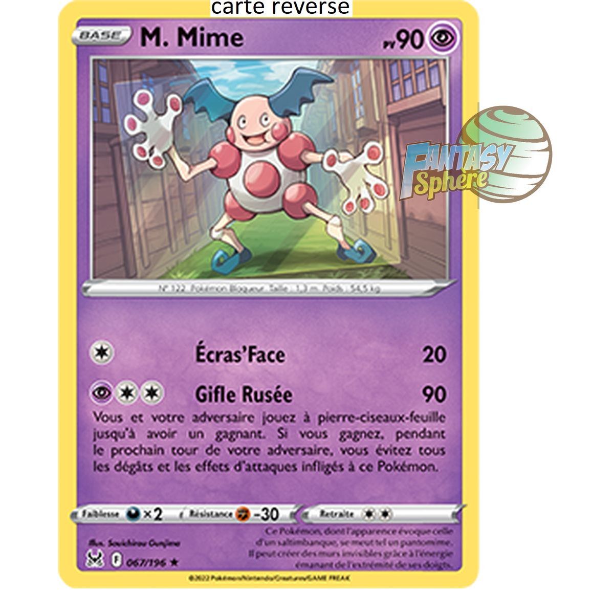 Mr. Mime – Reverse 67/196_R – Schwert und Schild 11 Lost Origin