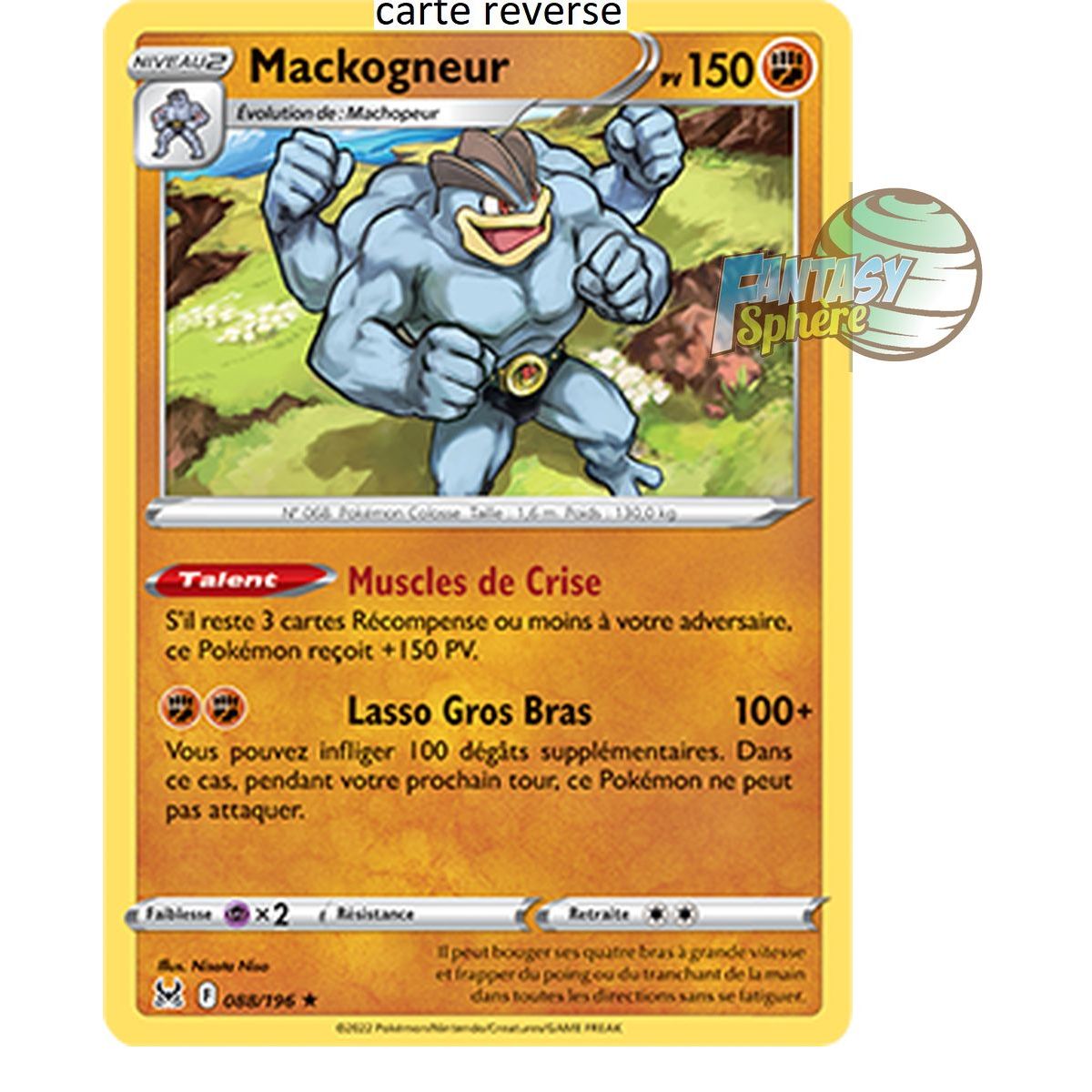 Machamp – Rückseite 88/196_R – Schwert und Schild 11 Verlorener Ursprung