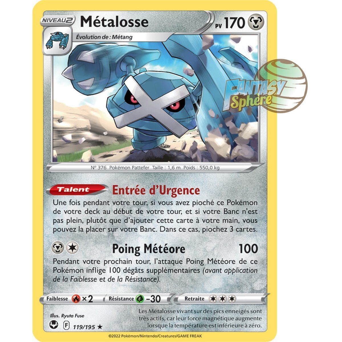 Metagross – Holo Rare 119/195 – Schwert und Schild 12 Silver Storm