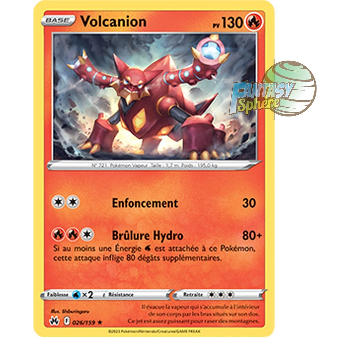 Item Volcanion – Holo Rare 26/159 – Schwert und Schild 12,5 Zenith Supreme