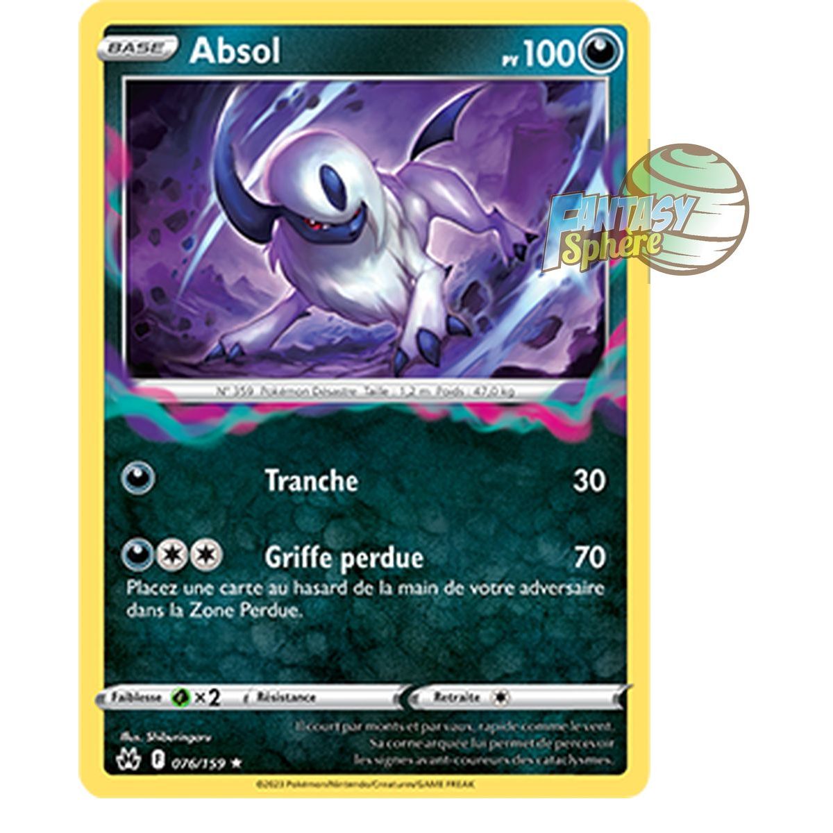 Item Absol – Holo Rare 76/159 – Schwert und Schild 12,5 Zenith Supreme