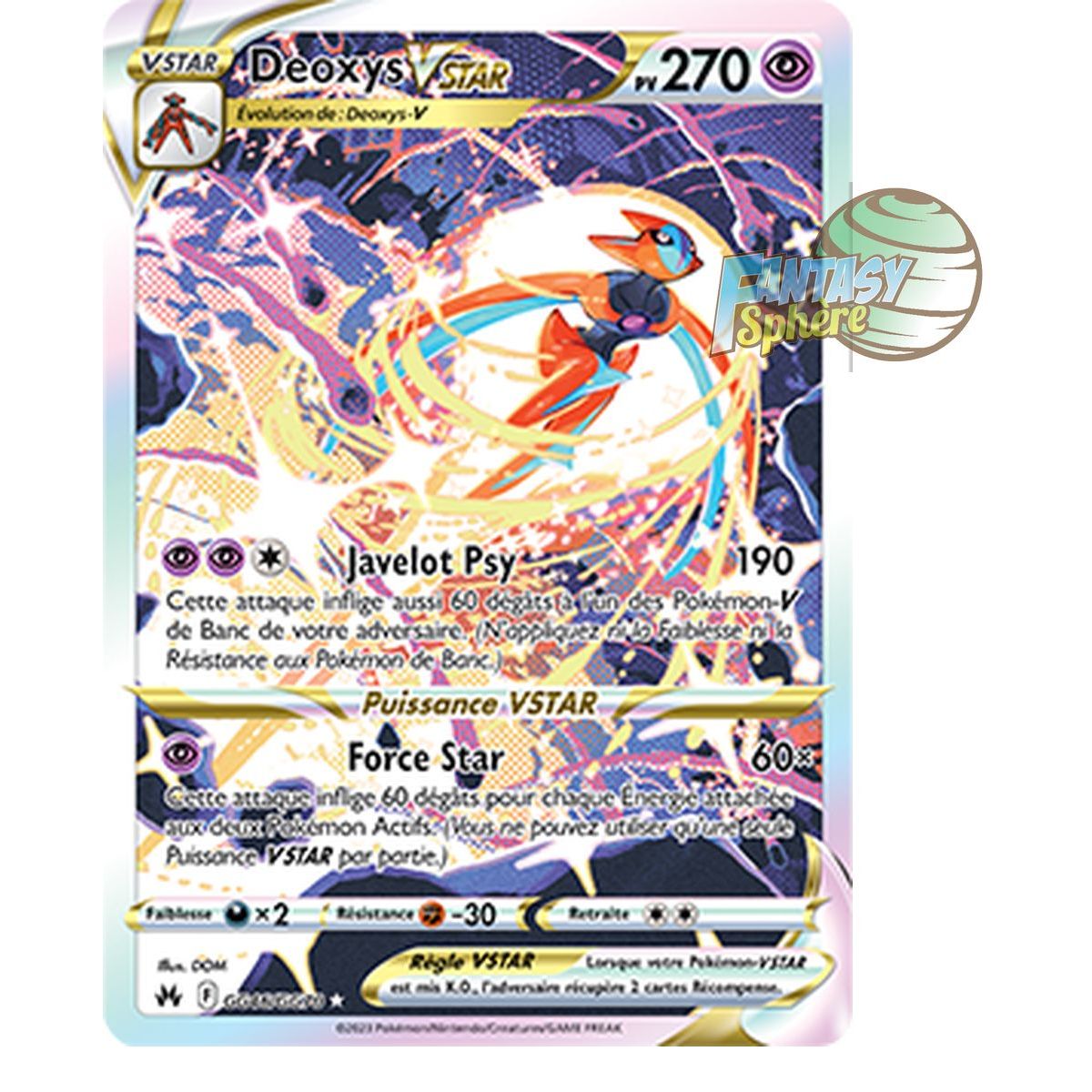 Deoxys VSTAR – Seltenes GG46/GG70 – Schwert und Schild 12,5 Zenith Supreme