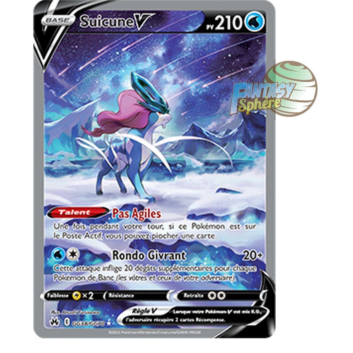 Item Suicune V – Seltenes GG38/GG70 – Schwert und Schild 12,5 Zenith Supreme