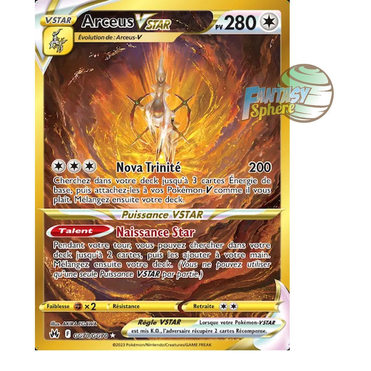 Arceus VSTAR – Secrete Rare GG70/GG70 – Schwert und Schild 12,5 Zenith Supreme