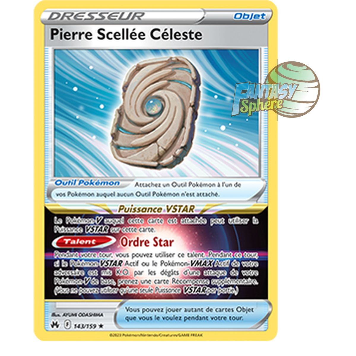 Celestial Sealed Stone - Holo Rare 143/159 - Schwert und Schild 12.5 Zenith Supreme
