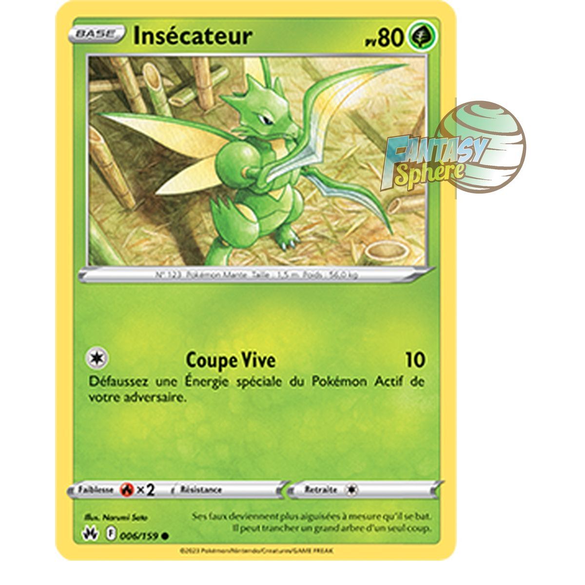 Scyther – Rückseite 6/159 – Schwert und Schild 12,5 Zenith Supreme
