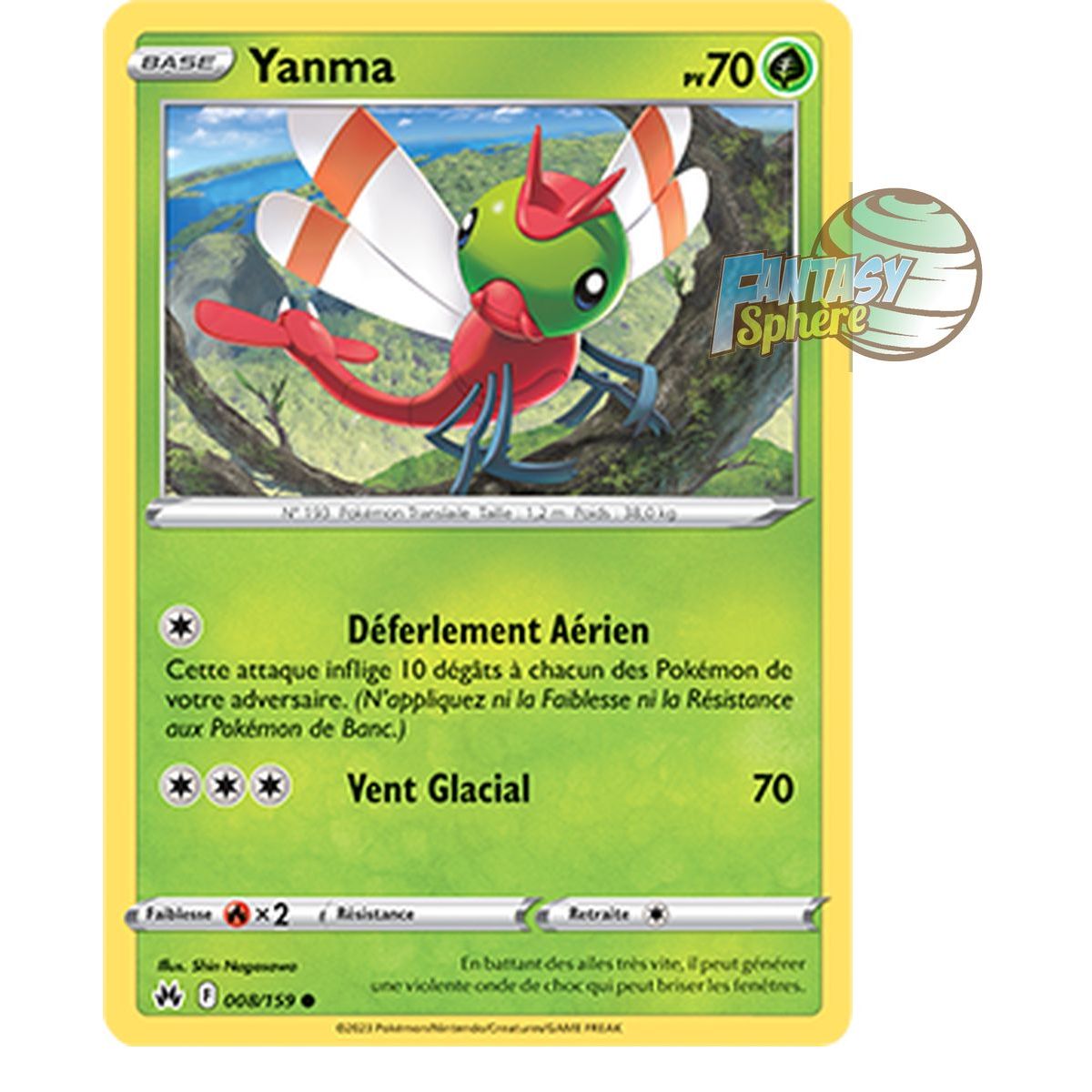 Yanma – Rückseite 8/159 – Schwert und Schild 12,5 Zenith Supreme